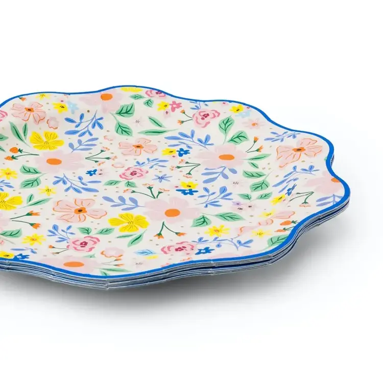 Bonjour Fête Assiettes - Floral Multicolore