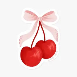 Marie-Lise Autocollant - Cerise coquette