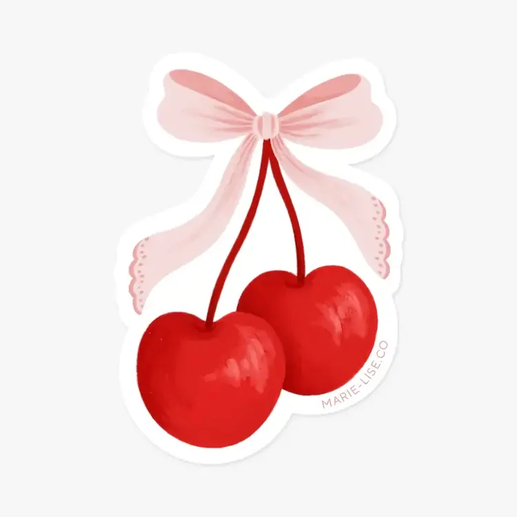 Marie-Lise Autocollant - Cerise coquette
