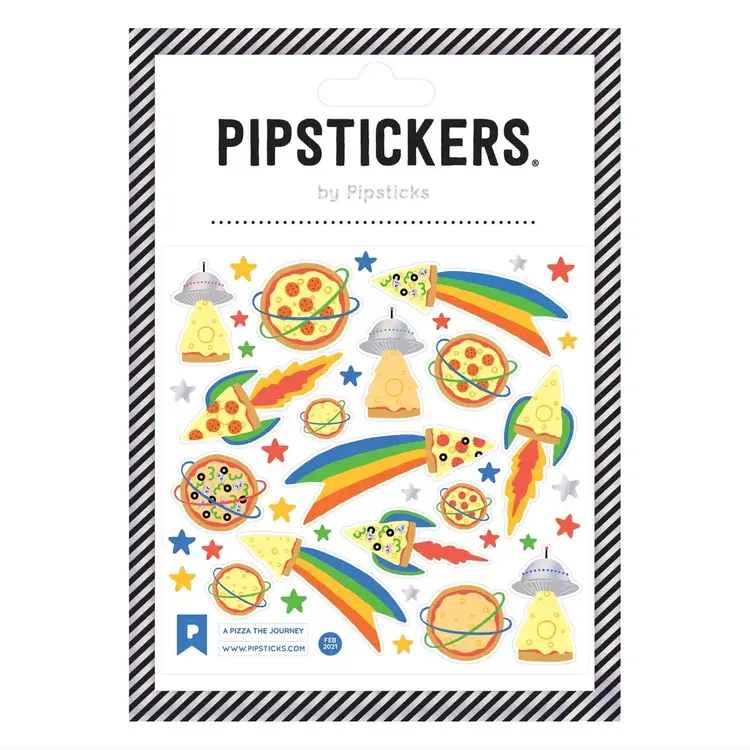 Pipsticks Autocollants - Le voyage d'une pizza