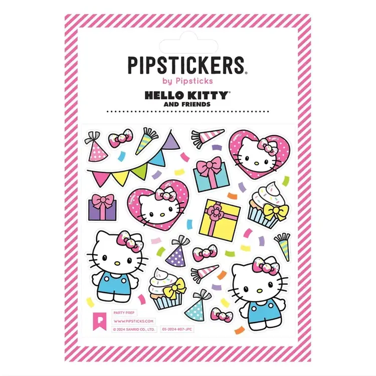 Pipsticks Autocollant - Préparation de la fête Hello Kitty