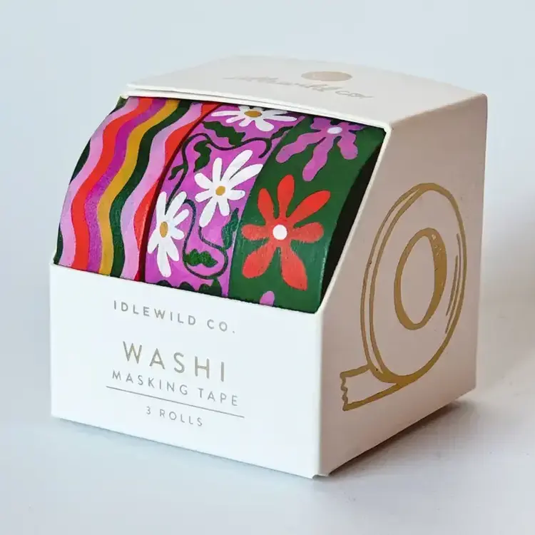 Idlewild Co. Ruban Washi - Marguerites