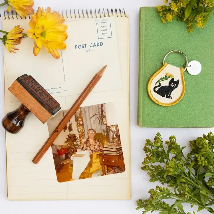 Three Potato Four Porte-clé - Chat noir