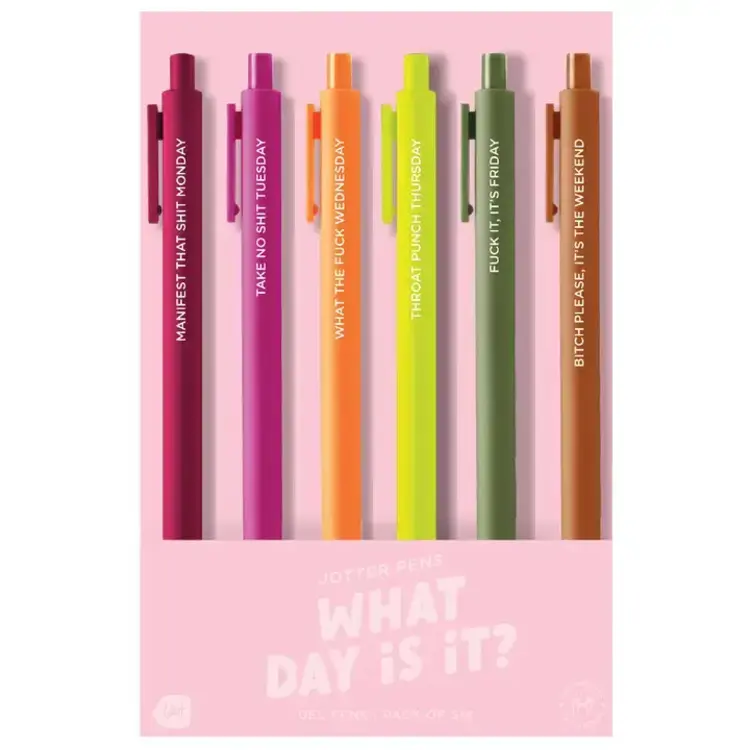 Talking out of turn Ensemble de stylo Jotter - What day is it ?