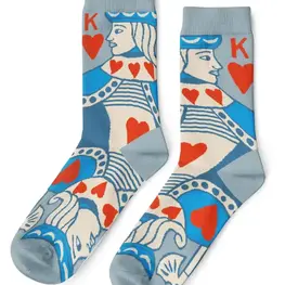 Yellow Owl Workshop Chaussettes homme - Roi de Cœurs