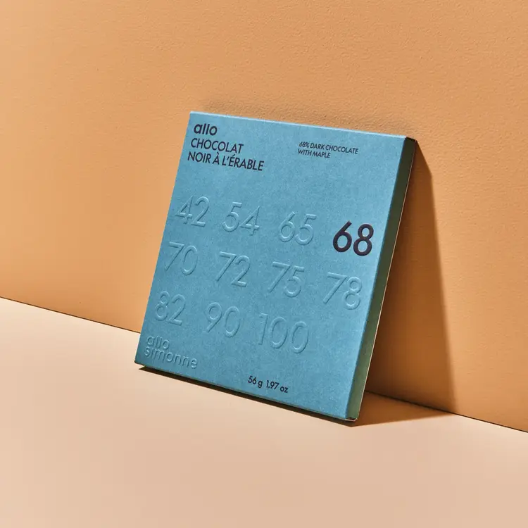 Allo Simonne Tablette - Chocolat noir à l'érable 68% - Mexique