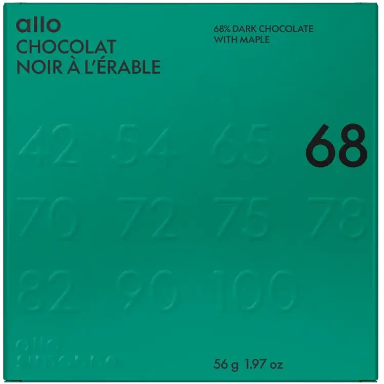 Allo Simonne Tablette - Chocolat noir à l'érable 68% - Mexique