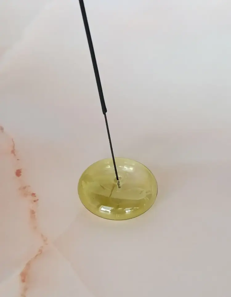 Botanica Porte-encens - Verre olive