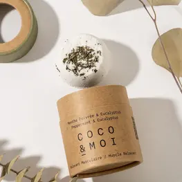 Coco et moi Bombe de bain - Menthe Poivrée & Eucalyptus