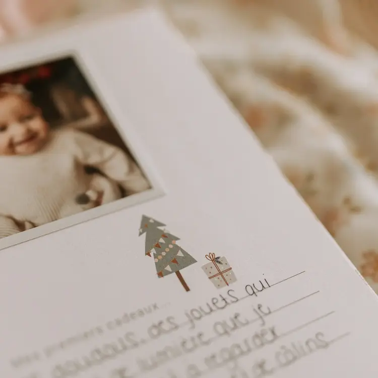 Le petit tableau noir Livre de bébé - Fleurs Pastel