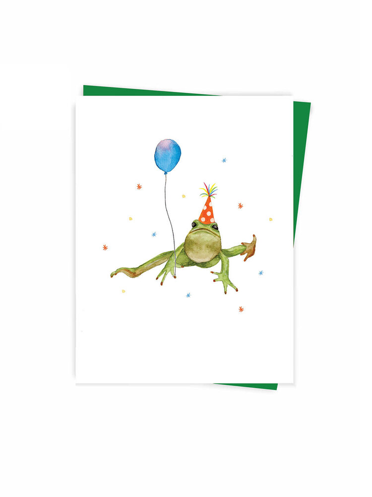 Hobeika Art Carte de souhaits - Bonne fête grenouille