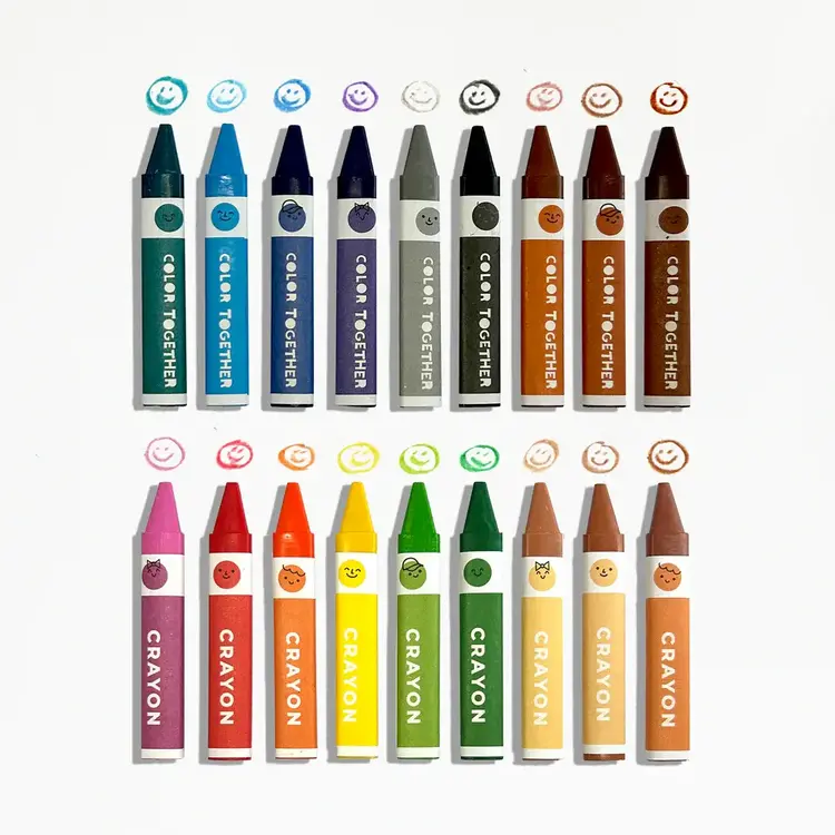 Ooly Crayons triangulaires  - Tous ensemble - Ensemble de 18