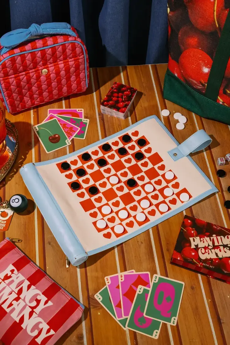 Ban.do Jeu 3-en-1 - Roll Up - Cœurs à damier