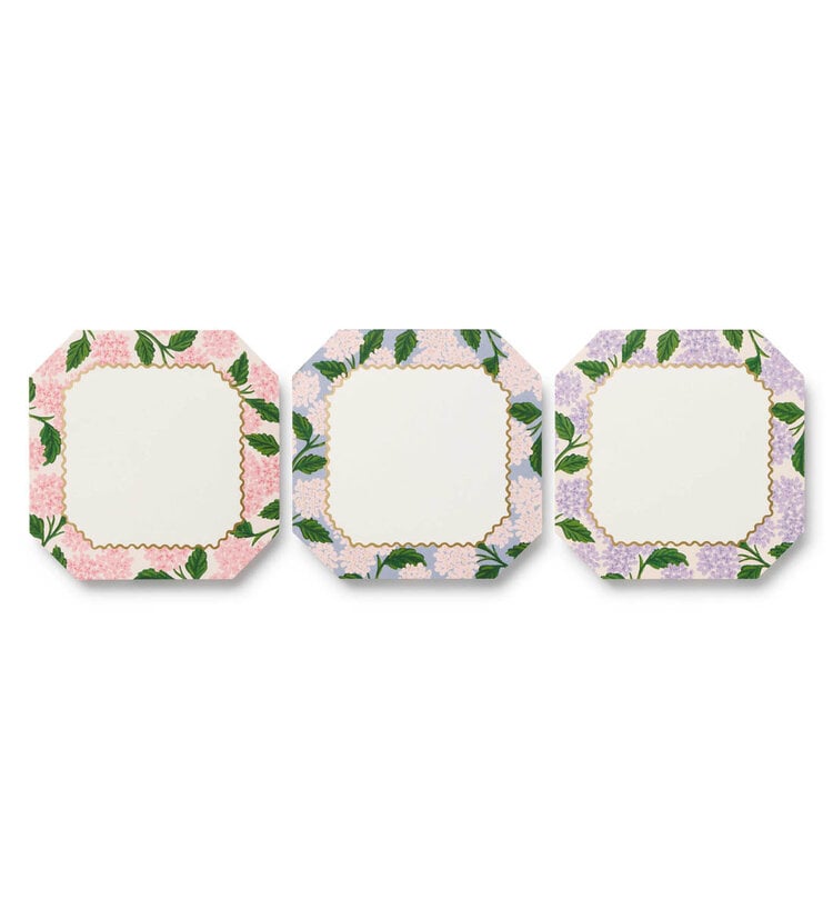 Rifle & co Trio de mini bloc-notes - Hydrangée rose
