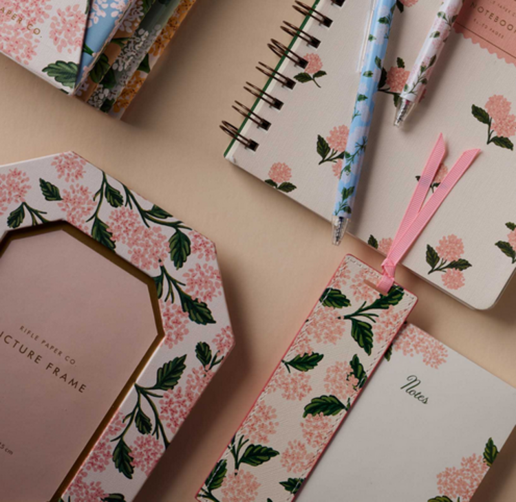 Rifle & co Marque-page - Hydrangée rose