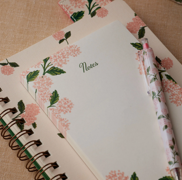 Rifle & co Bloc-notes - Hyrdrangée rose