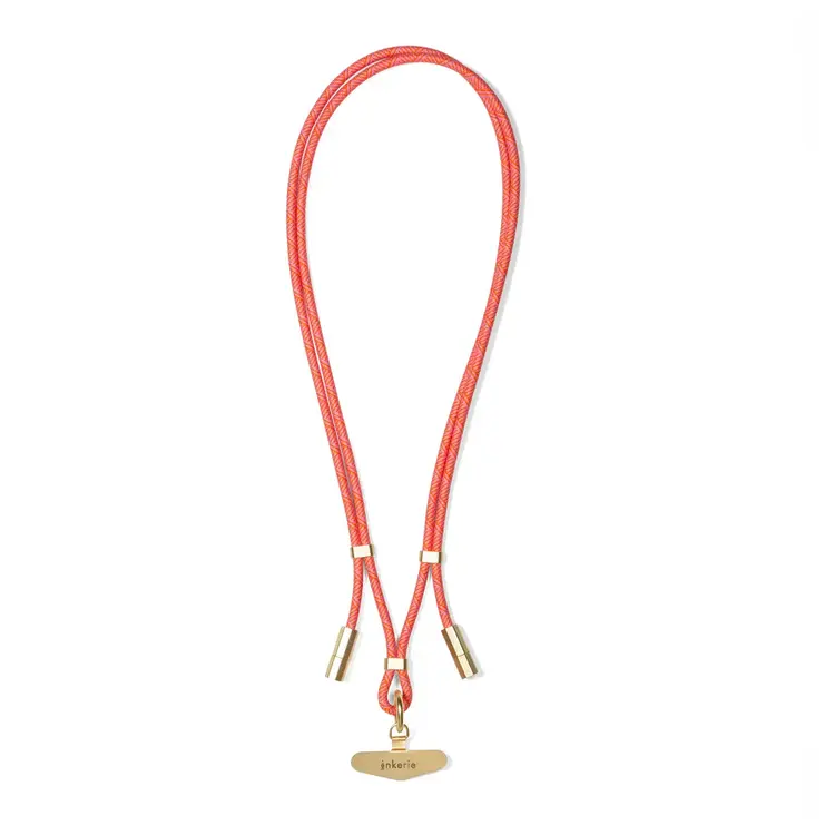Kikkerland Lanière de téléphone et chargeur - Rose