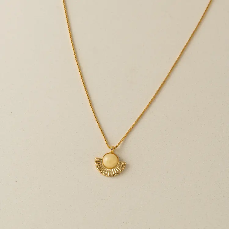 Lover's tempo Collier - Moonpetal - Jaune