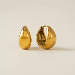 Lover's tempo Boucles d'oreilles - Oval Puff - Or