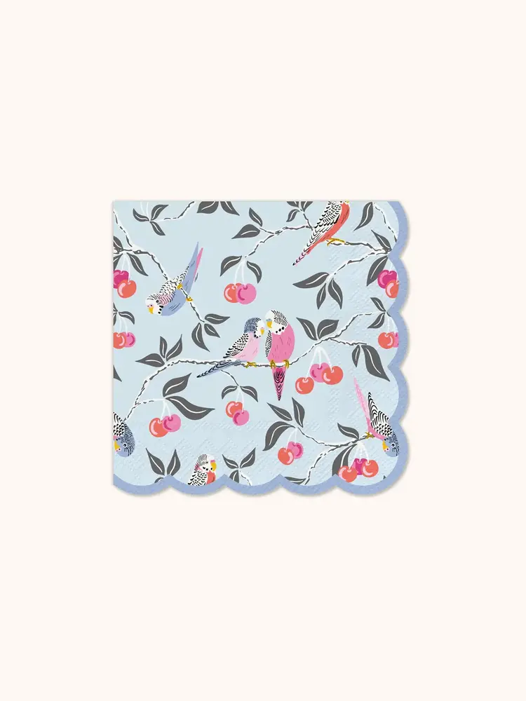Studio Oh! Serviettes de table - Oiseaux dans le cerisier