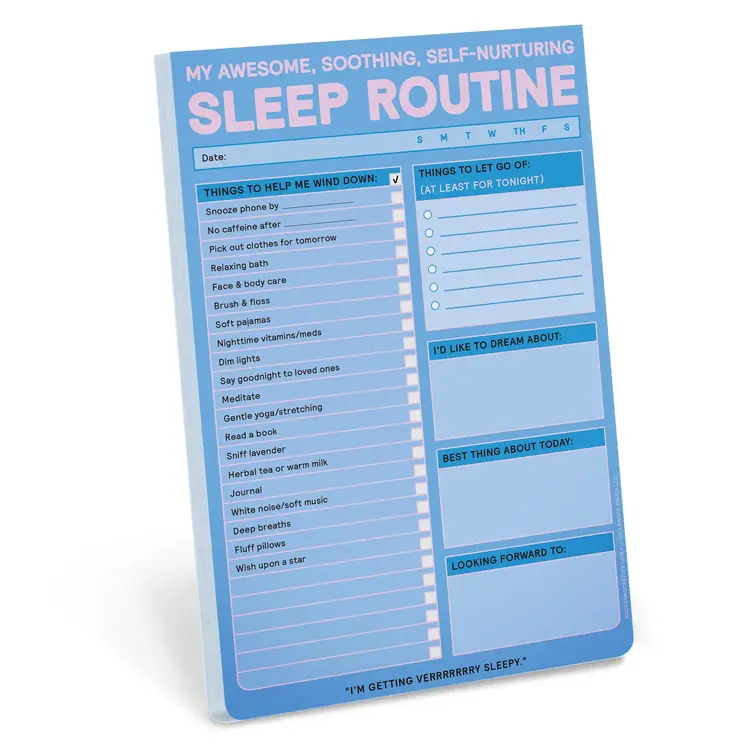 Knock Knock Bloc-notes autocollant - Sleep Routine