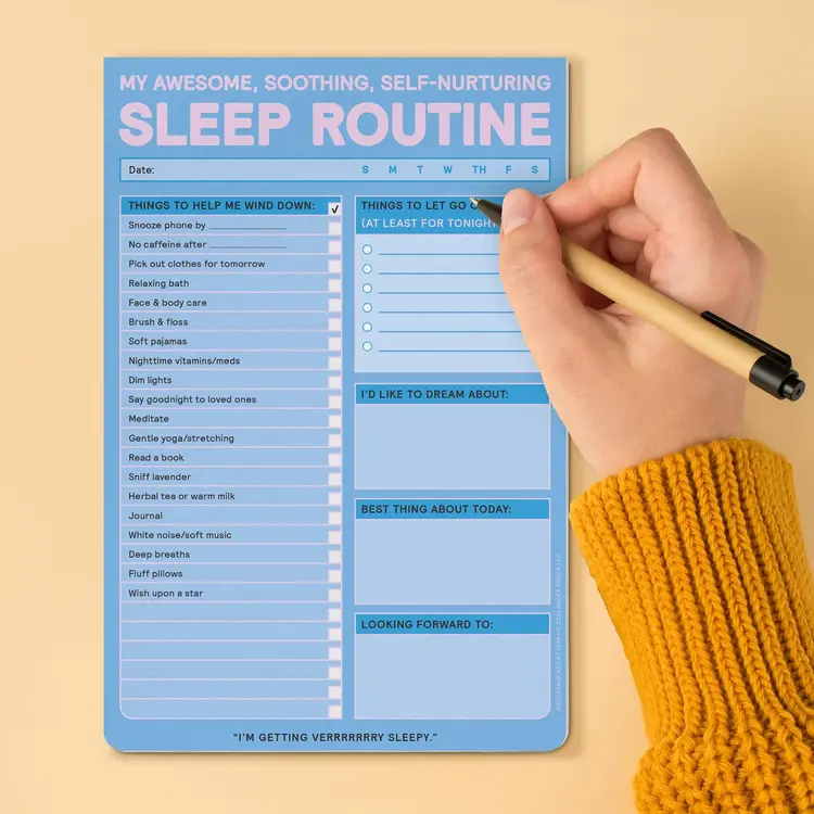 Knock Knock Bloc-notes autocollant - Sleep Routine