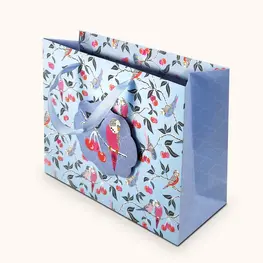Studio Oh! Grand sac cadeau - Oiseau dans le cerisier