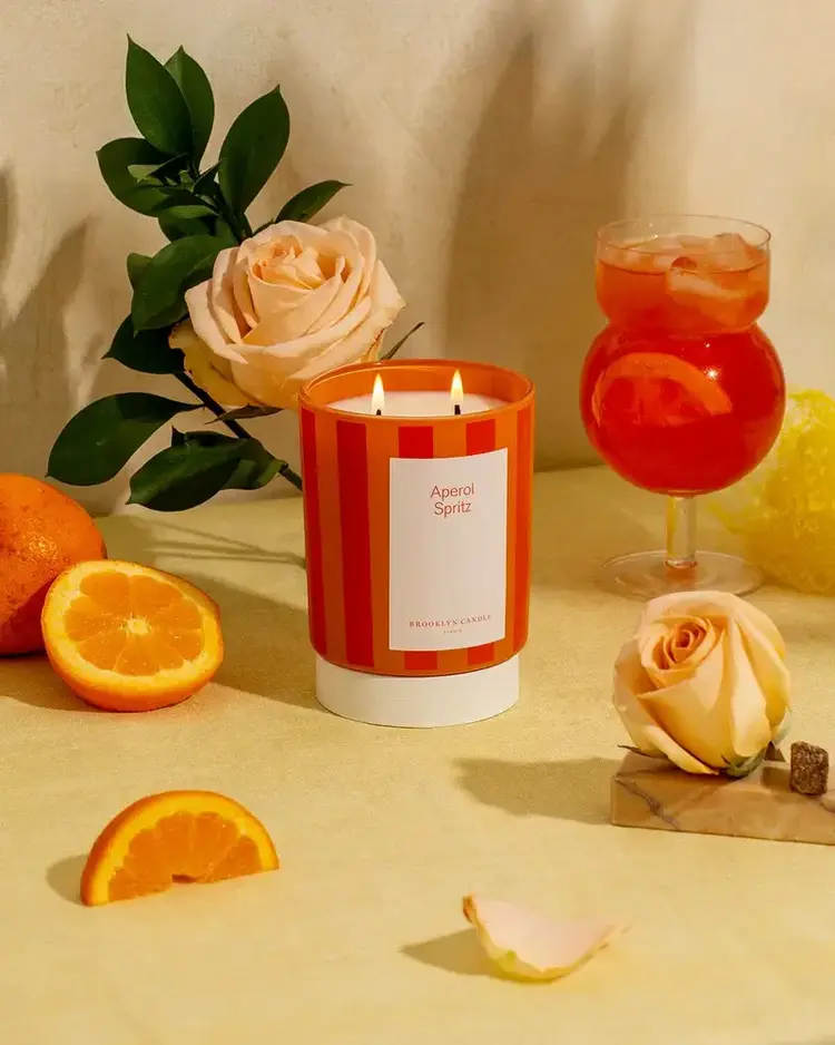 Brooklyn Candle Studio Chandelle Minimaliste - Aperol Spritz