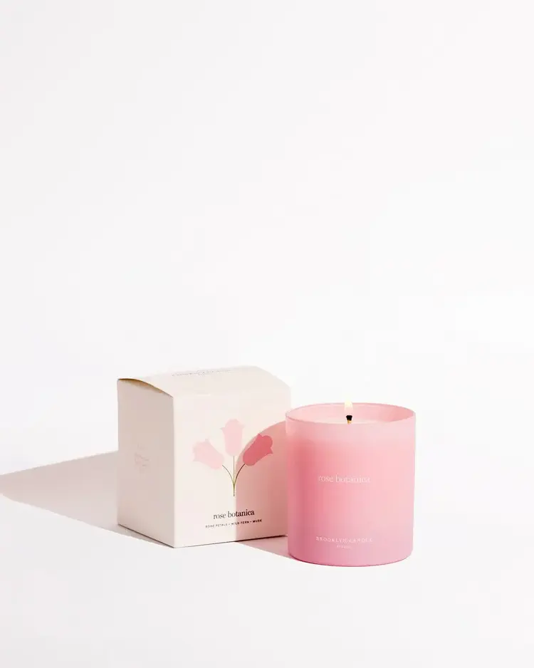 Brooklyn Candle Studio Chandelle Minimaliste - Rose Botanica