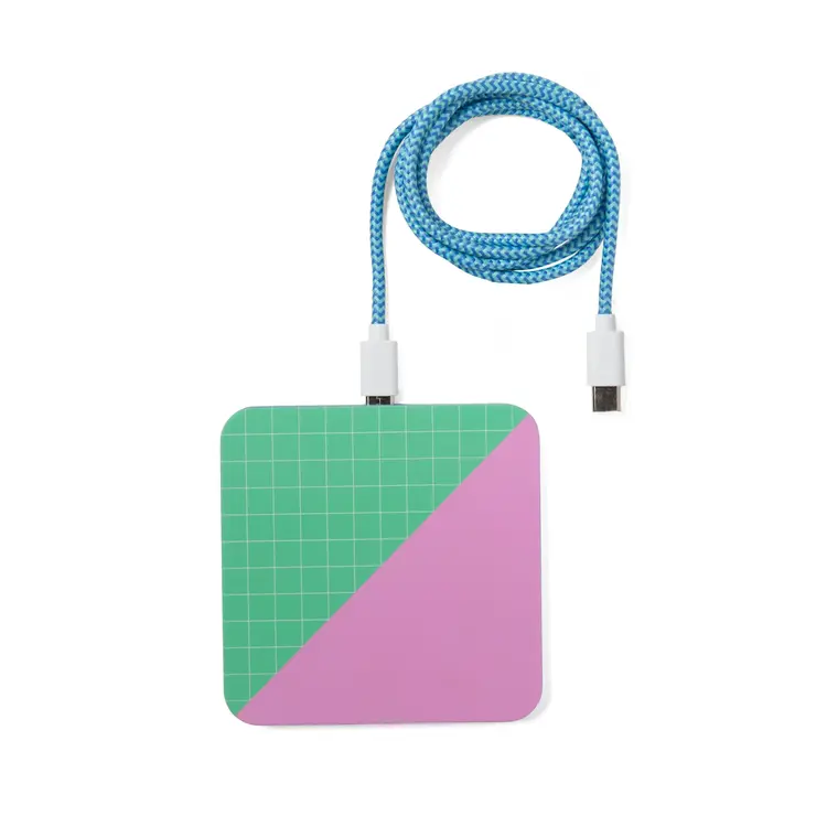 Kikkerland Chargeur sans fil - Bloc de couleurs