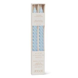 Abbott Bougies coniques - Bleu pâle - Paquet de 2