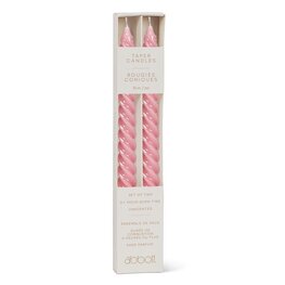 Abbott Bougies coniques - Rose - Paquet de 2
