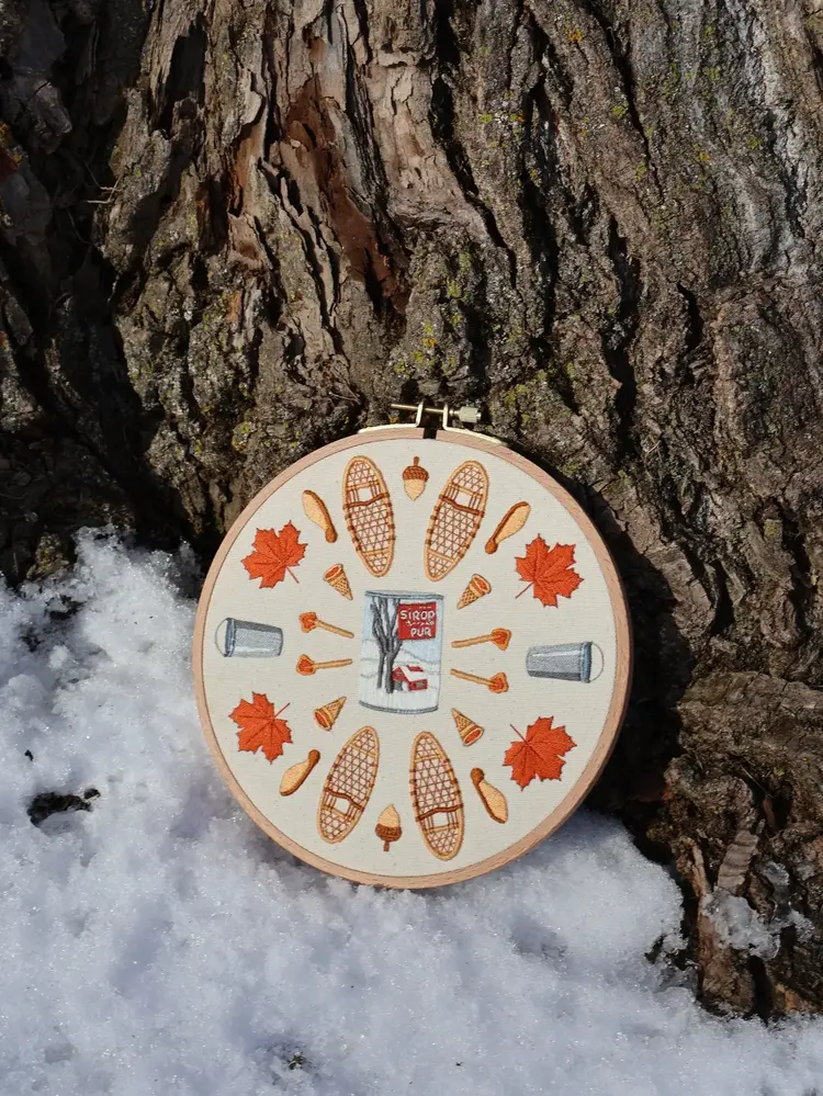 Brodé Serré Kit de broderie D.I.Y. - Temps des sucres