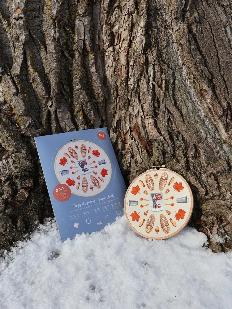 Brodé Serré Kit de broderie D.I.Y. - Temps des sucres