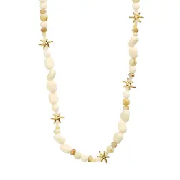 Pilgrim Collier - Prism - Blanc et Or