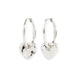 Pilgrim Boucles d'oreilles - Nova - Coeur - Argent