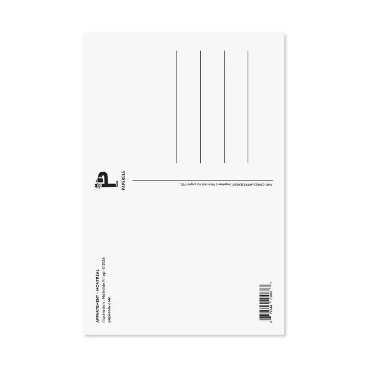 Paperole Carte postale - APPARTEMENT