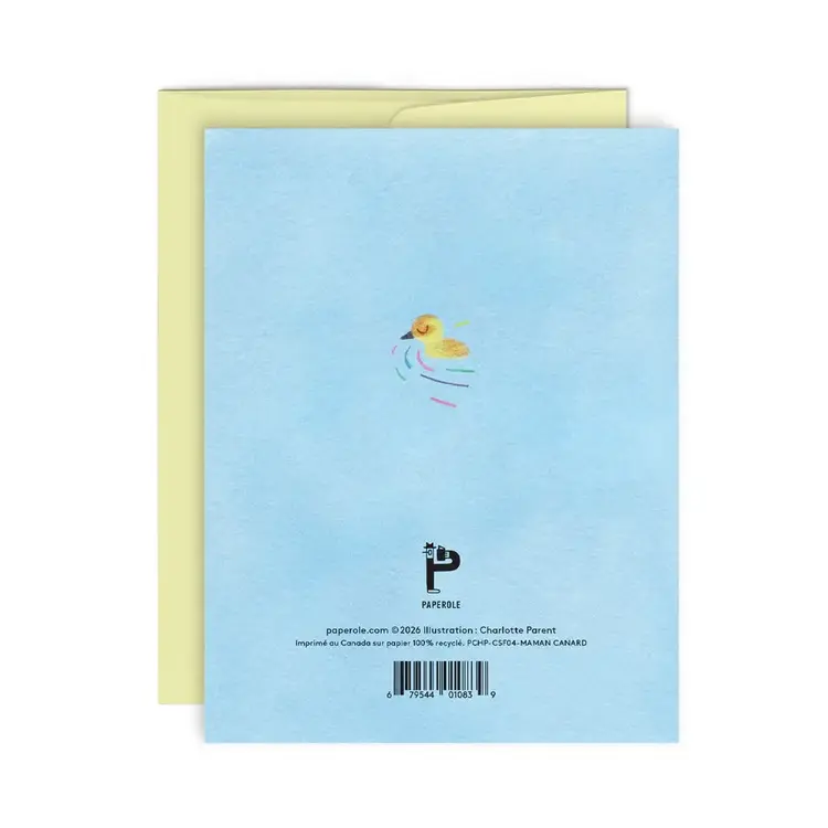 Paperole Carte de souhaits - MAMAN CANARD