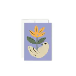 Paperole Mini carte de souhaits - L’OISEAU FLEUR
