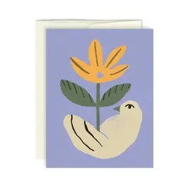 Paperole Carte de souhaits - L’OISEAU FLEUR
