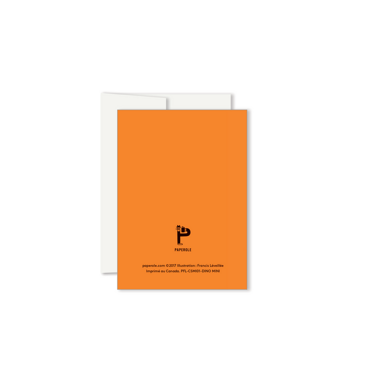 Paperole Mini carte de souhaits -  DINO MINI