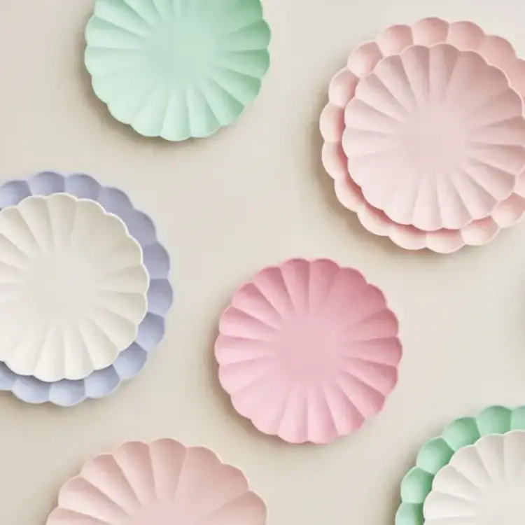 Meri Meri Petites assiettes - Simply Eco - Crème