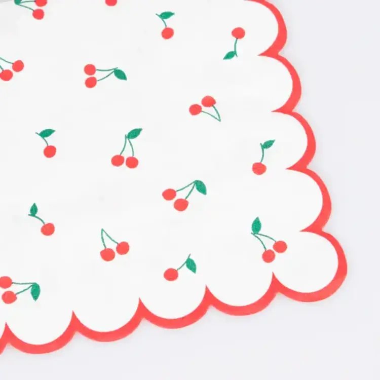 Meri Meri Serviettes de table - Cerises