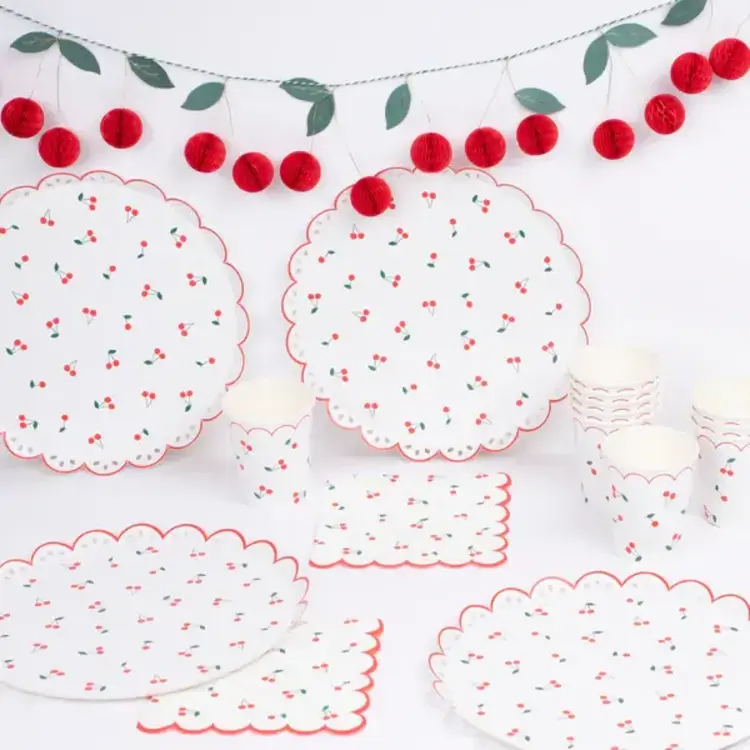 Meri Meri Serviettes de table - Cerises