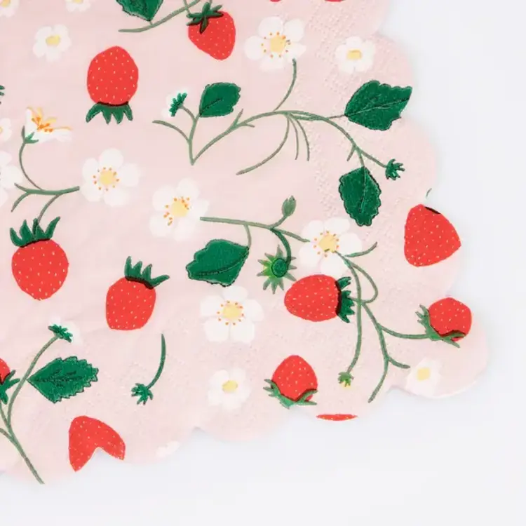 Meri Meri Serviettes de table - Fraises