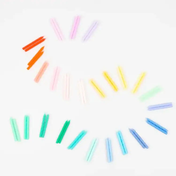 Meri Meri Chandelles - Mini arc-en-ciel