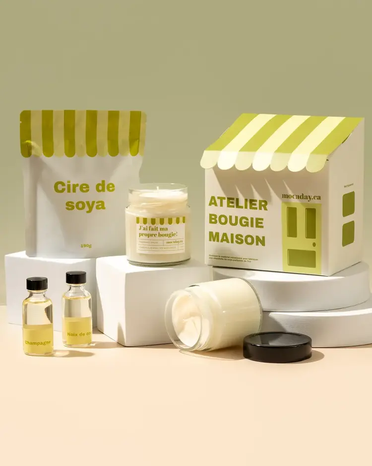 Moonday Kit de fabrication de chandelle - Poire & Champagne