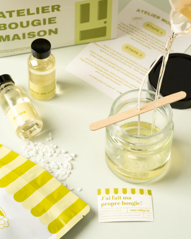 Moonday Kit de fabrication de chandelle - Poire & Champagne