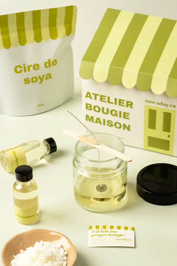 Moonday Kit de fabrication de chandelle - Poire & Champagne