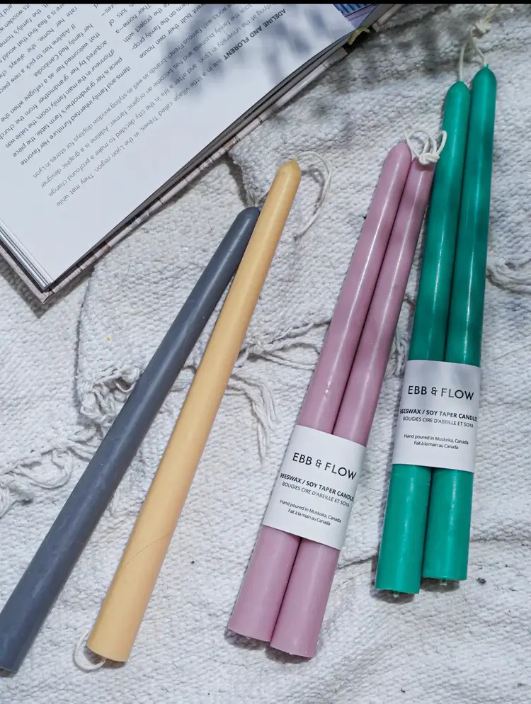 Ebb & Flow Chandelles à la cire d'abeille - Maïs